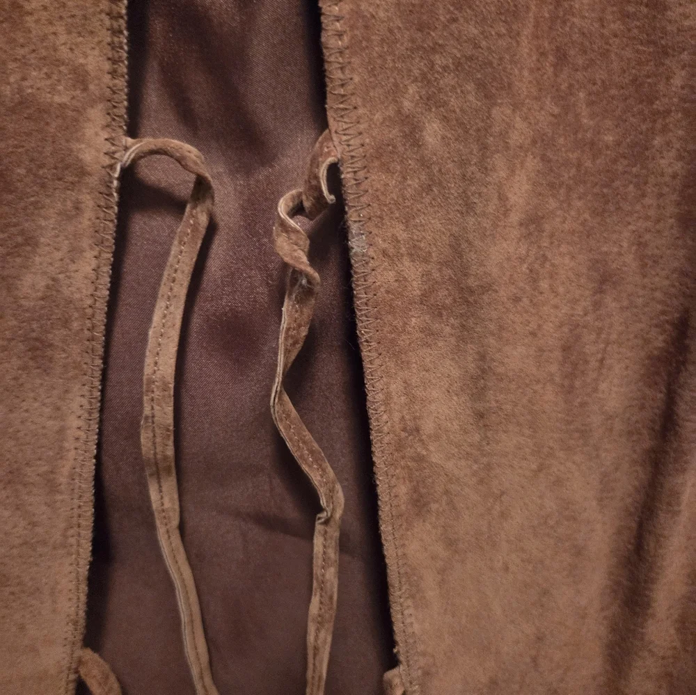 CHI by Falchi Tan Leather Studded Jacket NWT L - Picture 5 of 16